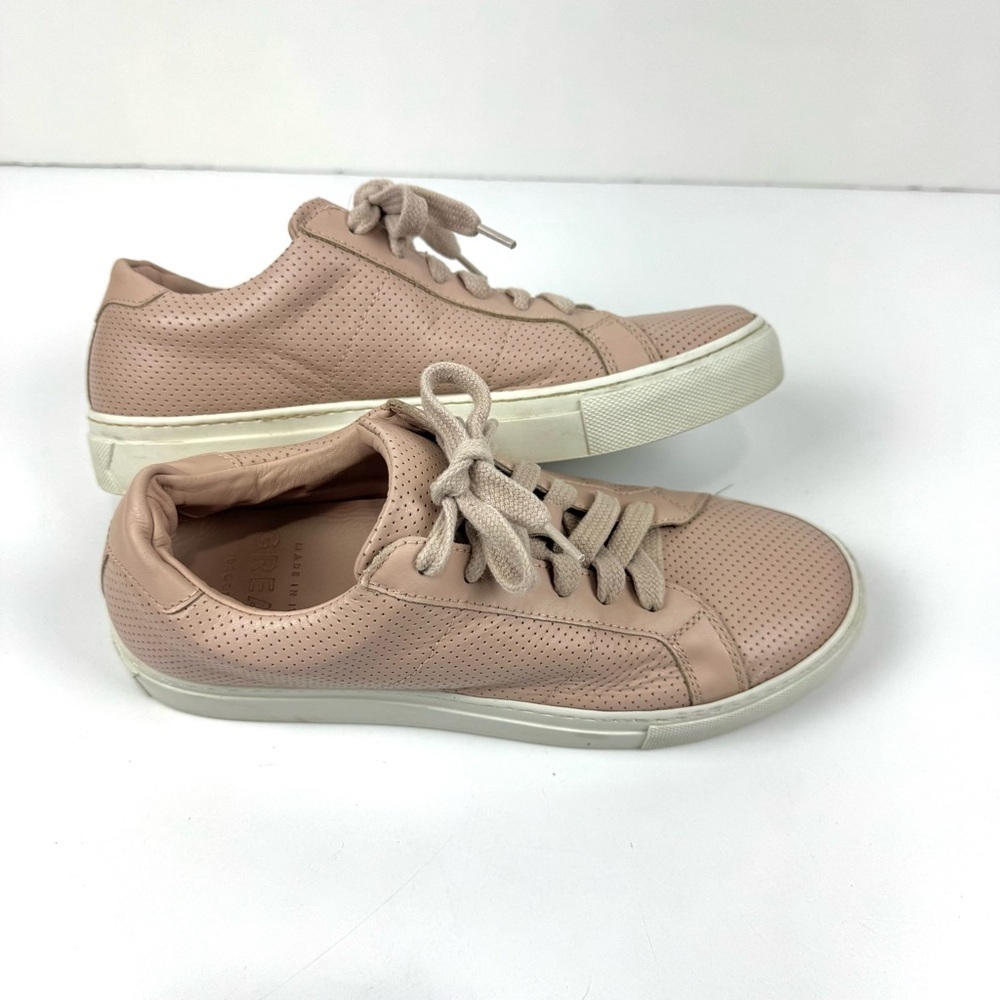 Greats Shoes Italian Greats The Royale Perforated Blush Pink Sneakers Womens 8.5 - Picture 6 of 8